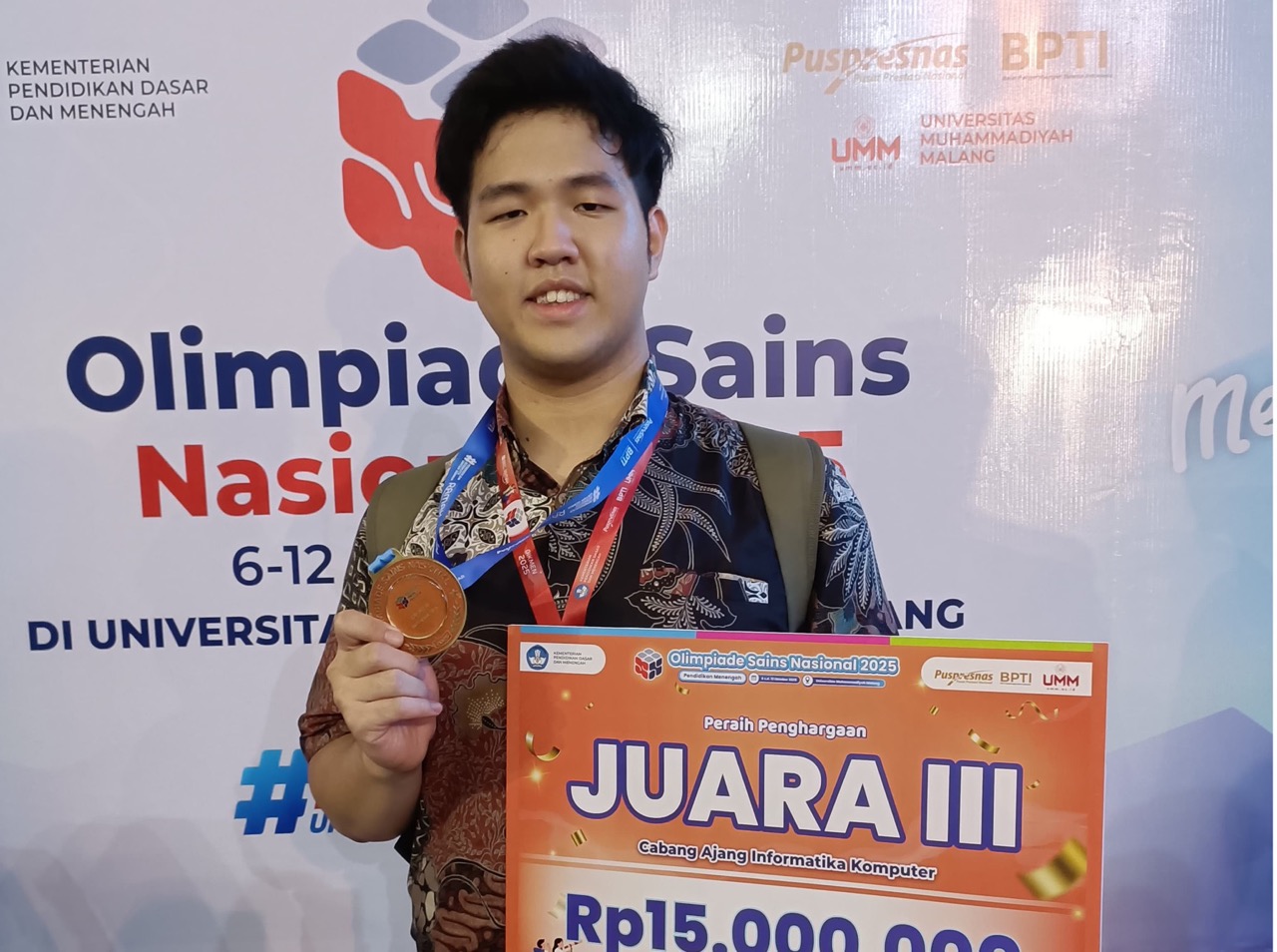 Christopher Hendrawan, Bronze Medalist OSN 2025 🥉